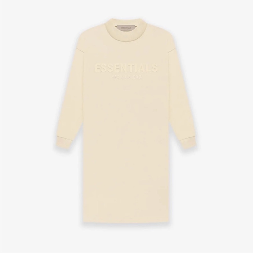 Fear of God Essentials Long-Sleeve Tee Dress 'Canary'